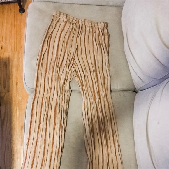 Urban Outfitters Crinkle Striped Drawstring Pants - Picture 3 of 5